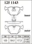 DIXCEL Rear Brake Pads – BMW M3 (E46) / M5 (E39)