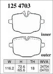 DIXCEL Rear Brake Pads – BMW M2 (G87) / M3 (G80) / M4 (G82)