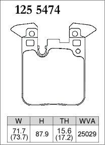 DIXCEL Rear Brake Pads – BMW M2 (F87) / M3 (F80) / M4 (F82)