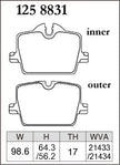DIXCEL Rear Brake Pads - Toyota GR Supra GT (A90) / BMW Z4 (G29) / i4 (G26) - 330mm Rear Rotor