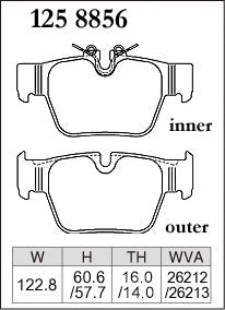 DIXCEL Rear Brake Pads - BMW M135i (F40) / M235i (F44) / X2 M35i (F39) / MINI JCW (F54/F60)