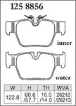 DIXCEL Rear Brake Pads - BMW M135i (F40) / M235i (F44) / X2 M35i (F39) / MINI JCW (F54/F60)