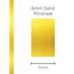 SAAS Pinstripe Solid Gold Mylar 6mm x 10m 1298 - view 1