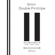 SAAS Pinstripe Double Black 6mm x 10m 1301 - view 1