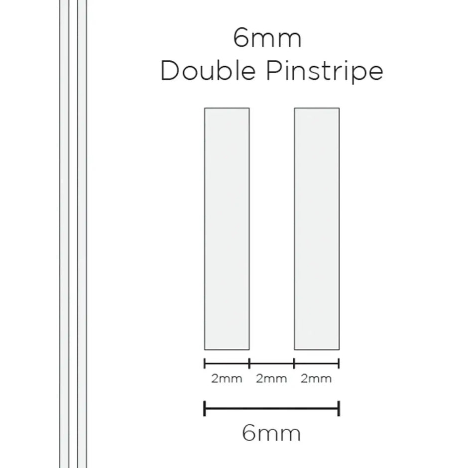 SAAS Pinstripe Double White 6mm x 10m 1302 - view 1