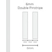 SAAS Pinstripe Double White 6mm x 10m 1302 - view 1