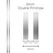 SAAS Pinstripe Double Silver 6mm x 10m 1307 - view 1