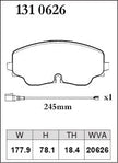 DIXCEL Front Brake Pads – VW Golf R (Mk8) / Tiguan R (AD) / Audi S3 (8Y)