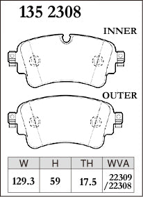 DIXCEL Rear Brake Pads - Audi A4/S4 (B9) / A5/S5 (F5) / Q5/SQ5 (FY) / VW Touareg (CR)