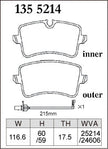 DIXCEL Rear Brake Pads – Audi S6 (C7/C7.5) / S7 (C7/C7.5) / S8 (D4)