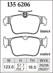 DIXCEL Rear Brake Pads – VW Golf GTI / R (Mk8) / Audi S3 (8Y)