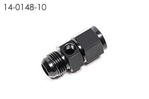 Radium 14-0148-10 Inline 10AN Male to 10AN Female Fitting with 1/8