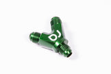 Radium 14-0186 Y-Adapter Block, 6AN Male to Dual 6AN Male