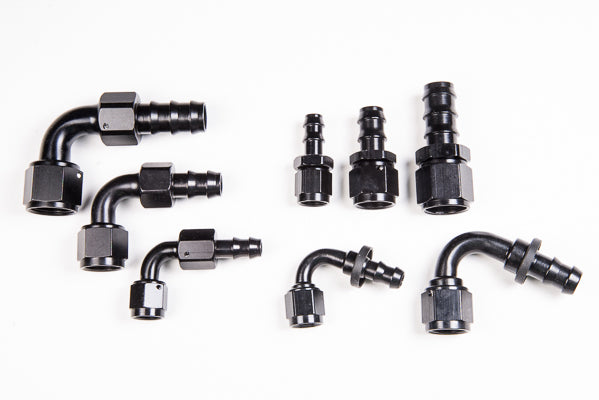 Radium 14-0201 PushLok Hose End, 6AN Straight