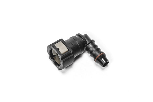 Radium 3/8" SAE Female to 90° 3/8" Barb Fitting
