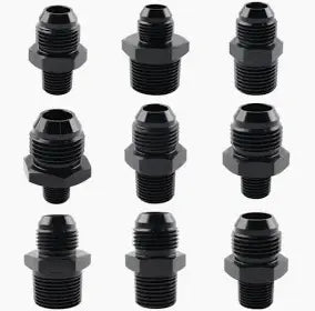 Radium AN Male to NPT Male Straight Fittings