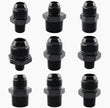 Radium AN Male to NPT Male Straight Fittings