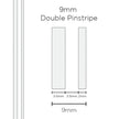 SAAS Pinstripe Double White 9mm x 10m 1502 - view 1