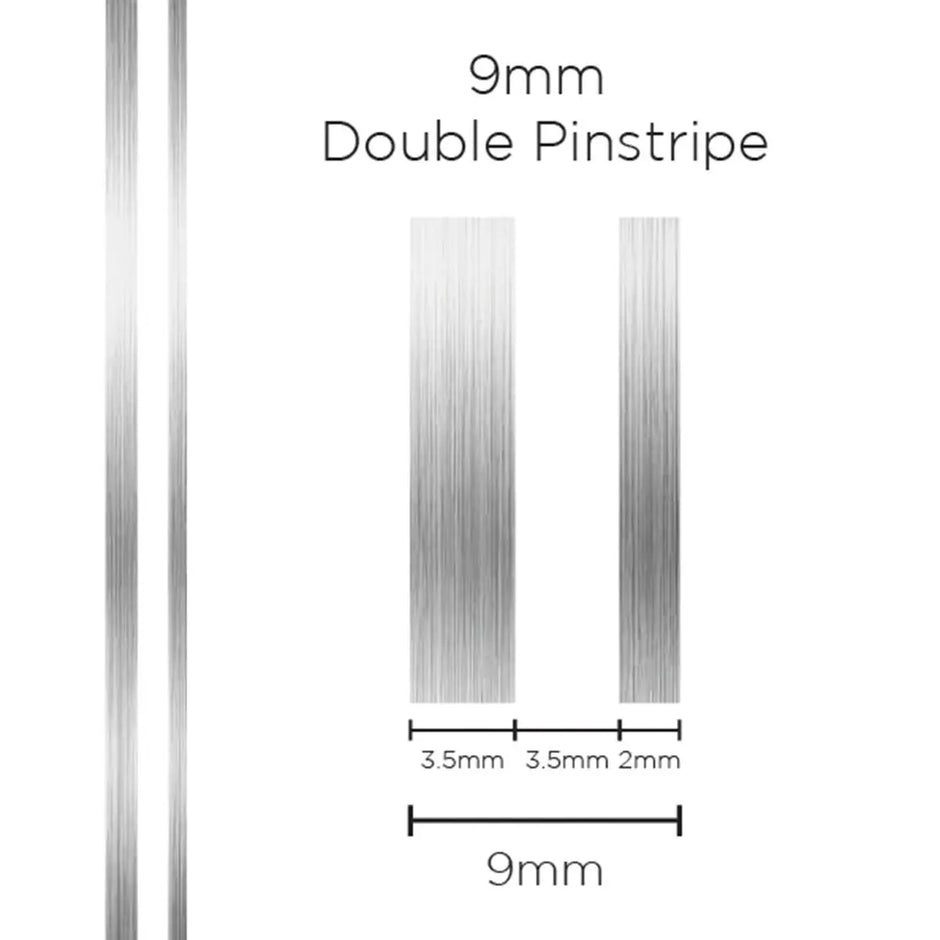 SAAS Pinstripe Double Silver 9mm x 10m 1507 - view 1