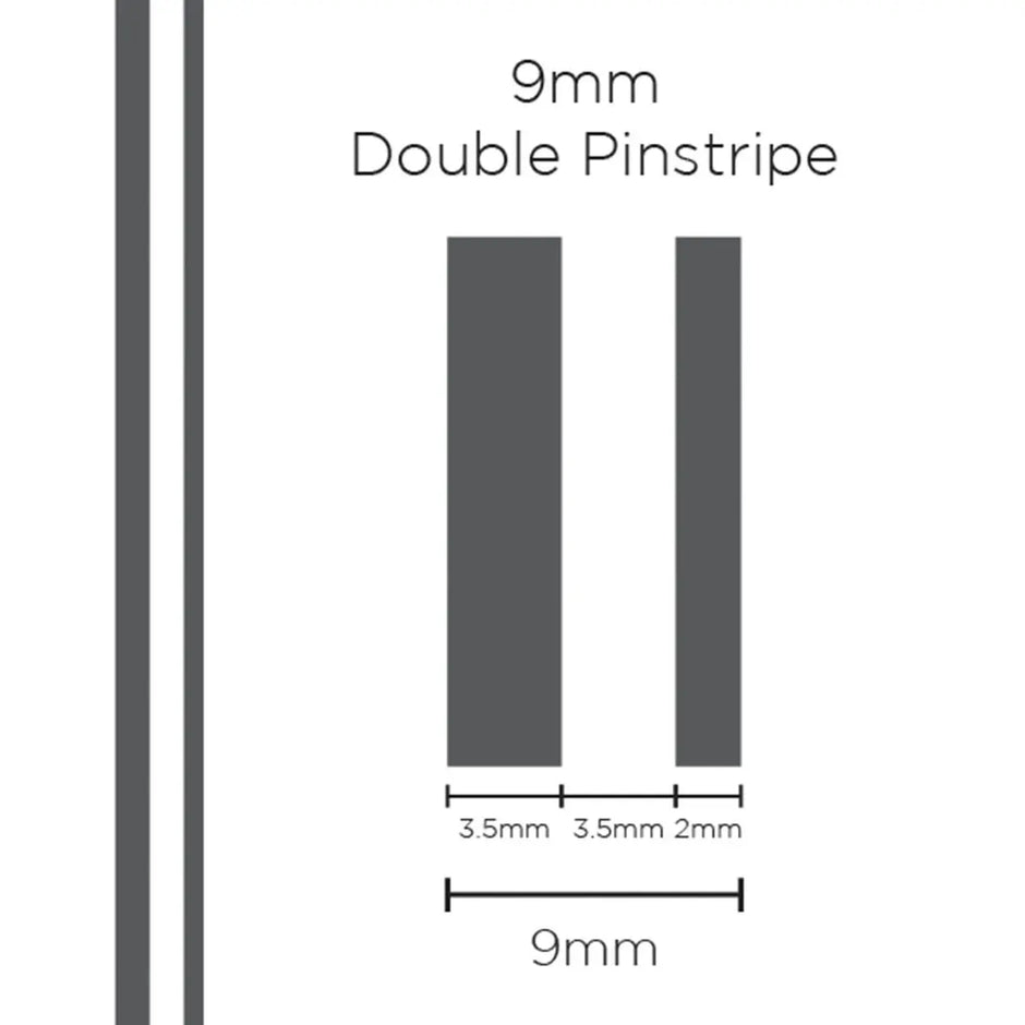 SAAS Pinstripe Double Charcoal 9mm x 10m 1508 - view 1