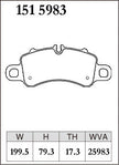 DIXCEL Front Brake Pads – Porsche 911 (991.2 / 992), Porsche 718 Boxster, Porsche 718 Cayman (982)