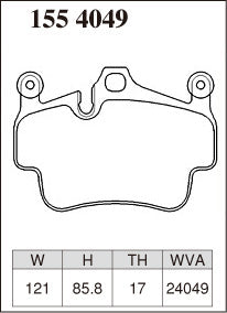DIXCEL Front Brake Pads - Porsche 911 (996/997) / 911 Turbo / GT3 / Boxster S (986/987)