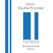 SAAS Pinstripe Double Medium Blue 12mm x 10m 1604 - view 1
