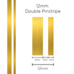 SAAS Pinstripe Double Gold 12mm x 10m 1606 - view 1