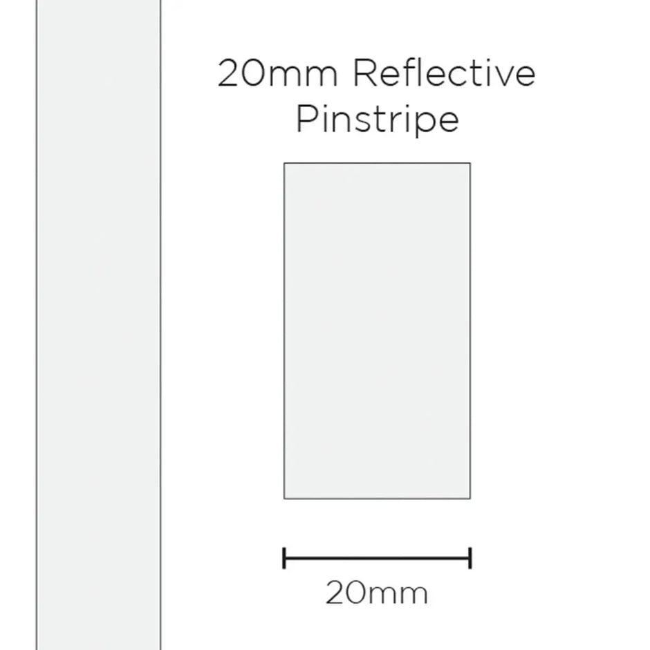 SAAS Pinstripe Reflective White 20mm x 1m 1700 - view 1
