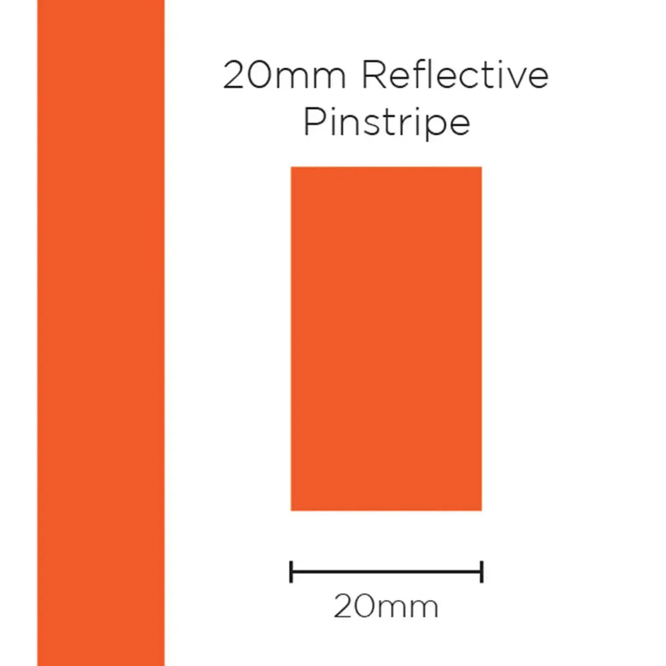 SAAS Pinstripe Reflective Orange 20mm x 1m 1702 - view 1