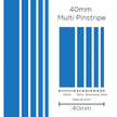 SAAS Pinstripe Multi Medium Blue 40mm x 10m 1904 - view 1