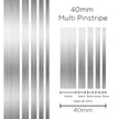 SAAS Pinstripe Multi Silver 40mm x 10m 1907 - view 1