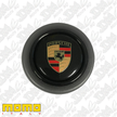 Momo Round Lip Horn Button With Porsche Logo