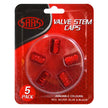 SAAS Valve Cap Red - 5 Pack 194255 - view 2