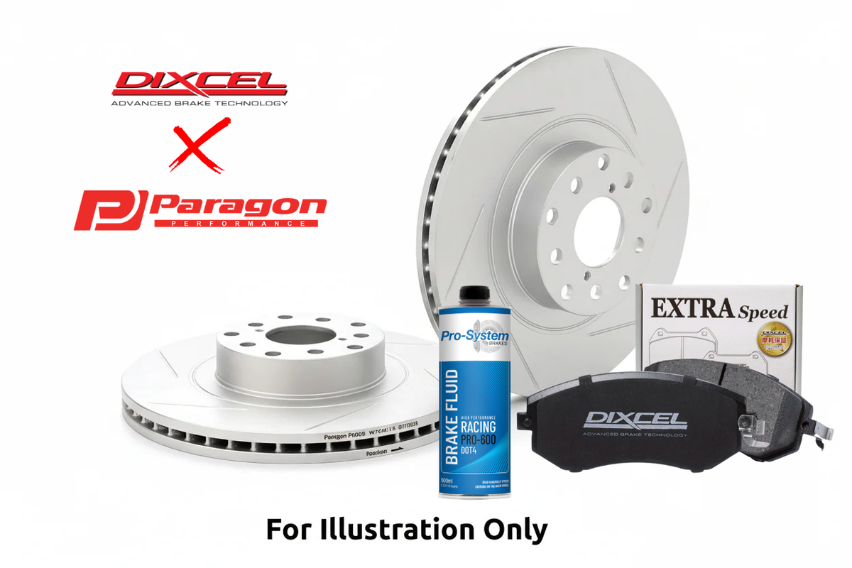 Paragon PAR42830S Front Rotor + Dixcel Brake Pad Combo – Volkswagen Golf R Mk7/GTI Mk8/Audi S3 8V