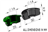 Radium Injector Seats for Top Feed Conversion Fuel Rails - Nissan SR20DET/RB25DET