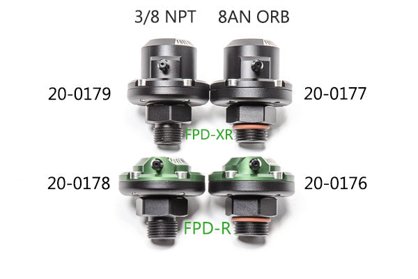 Radium Fuel Pulse Damper - Direct Mount (FPD-R / FPD-XR) | 8AN ORB or 3/8