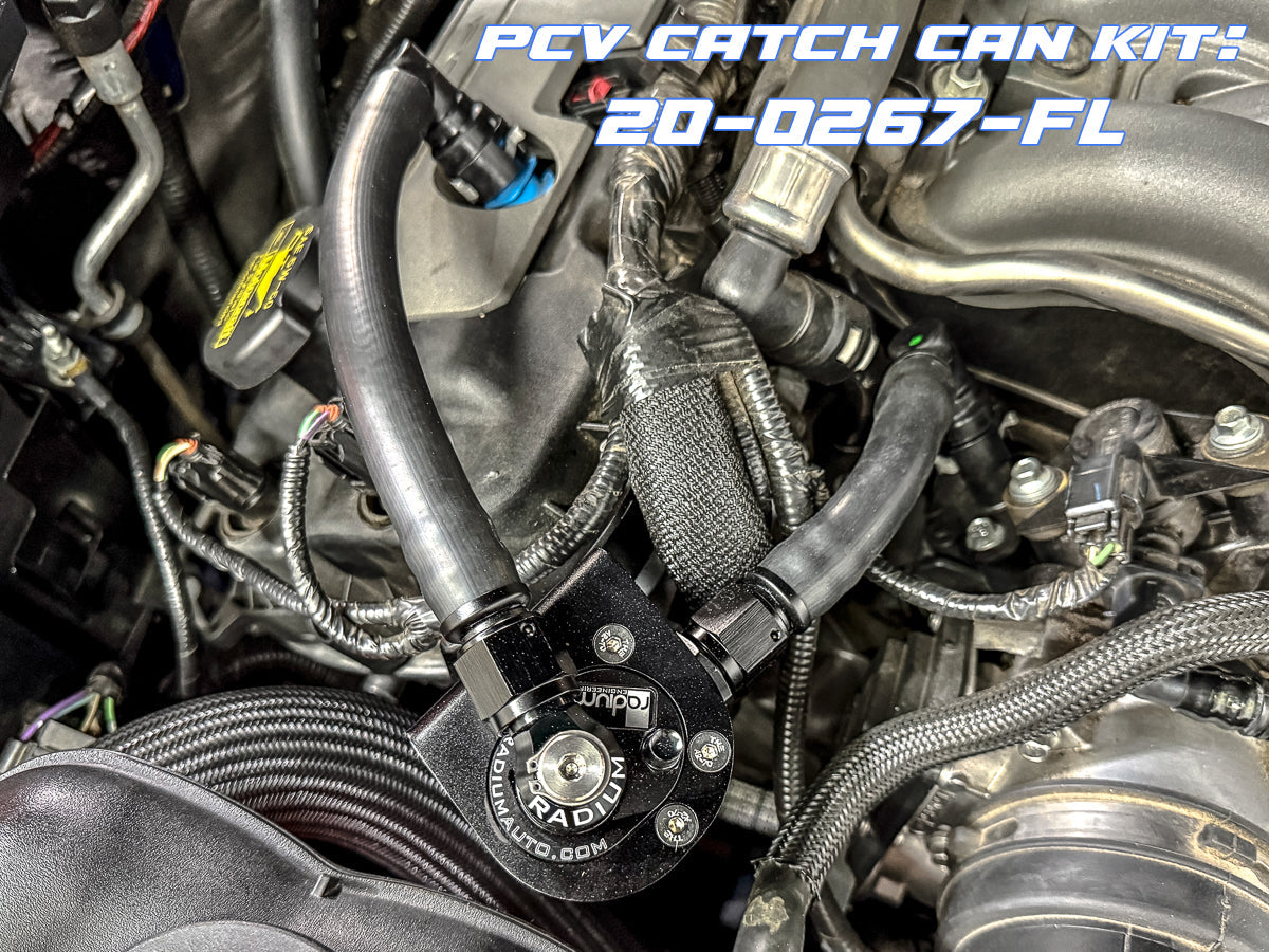 Radium PCV Fluid Lock Catch Can Kit, Ford Mustang GT (2011-2017)