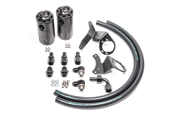 Radium Dual Fluid Lock Catch Can Kit, Ford Mustang GT (2011-2014)