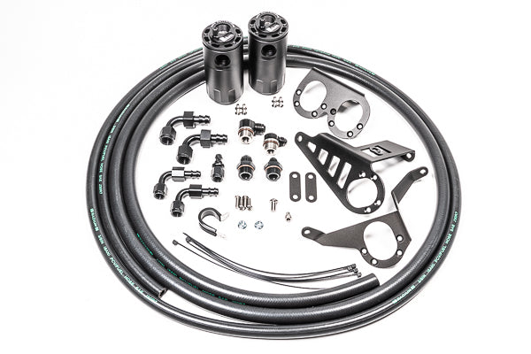 Radium Dual Fluid Lock Catch Can Kit - Toyota Supra A80 93-02