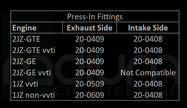 Radium 10AN Male Swivel Banjo 13.5mm Press Fit Fitting - Toyota 2JZ Exhaust
