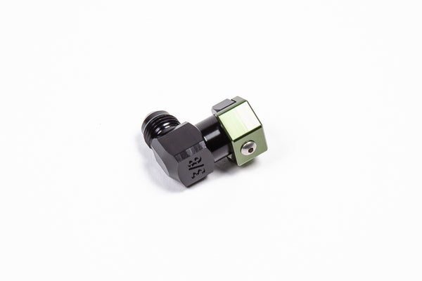 Radium 20-0601 3/8" SAE Female to 6AN Male Fitting, Low Profile 90°