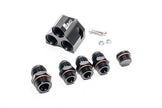 Radium Distribution Block 3 x 10AN ORB to 1 x 12AN ORB w/Fittings