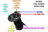 Radium Fuel Hanger Surge Tank (FHST), Audi R8 / Lamborghini Gallardo / Huracan