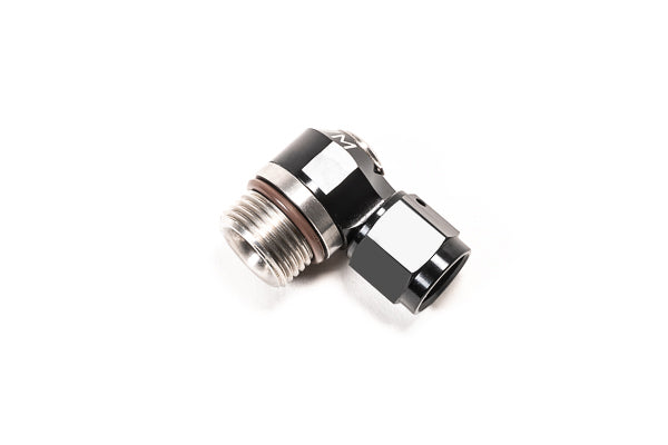 Radium 20-1000-0806F Low Profile Swivel Banjo Fitting, 8AN ORB to 6AN Female
