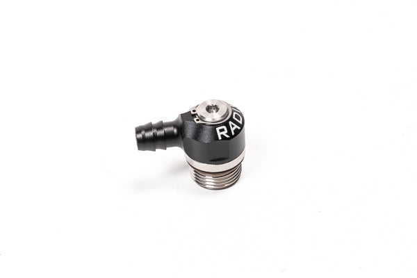 Radium 20-1000-0810B Low Profile Swivel Banjo Fitting, 8AN ORB to 10mm Barb
