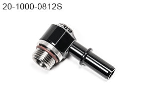 Radium 20-1000-0812S Low Profile Swivel Banjo Fitting, 8AN ORB to 12mm SAE Quick Connect Male