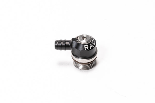 Radium 20-1000-1010B Low Profile Swivel Banjo Fitting, 10AN ORB to 10mm Barb