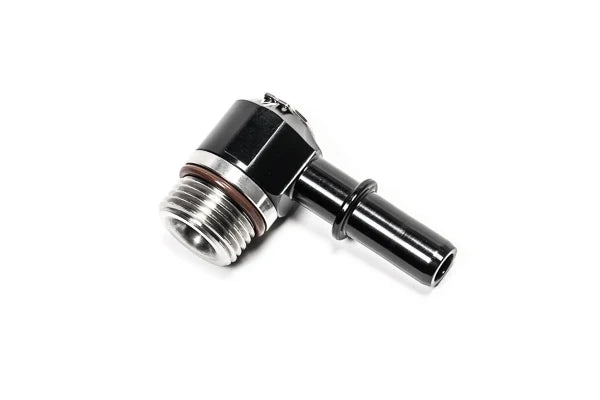 Radium 20-1000-1012S Low Profile Swivel Banjo Fitting, 10AN ORB to 12mm SAE Quick Connect Male