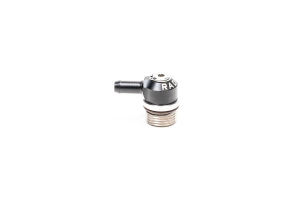 Radium 20-1000-1085 Low Profile Swivel Banjo Fitting, 10AN ORB to 8.5mm Barb